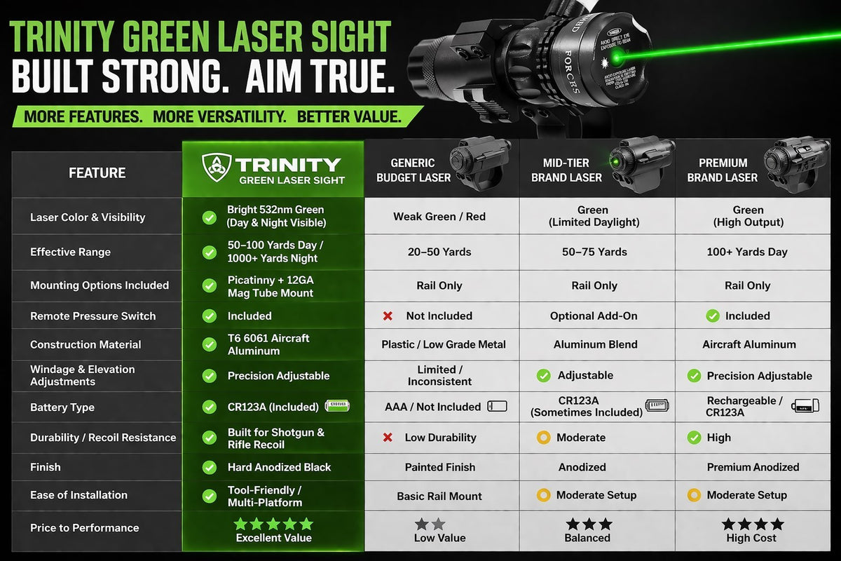 Shotgun Laser and Flashlight Combo Kit for Mossberg 500, 590, Maverick 88