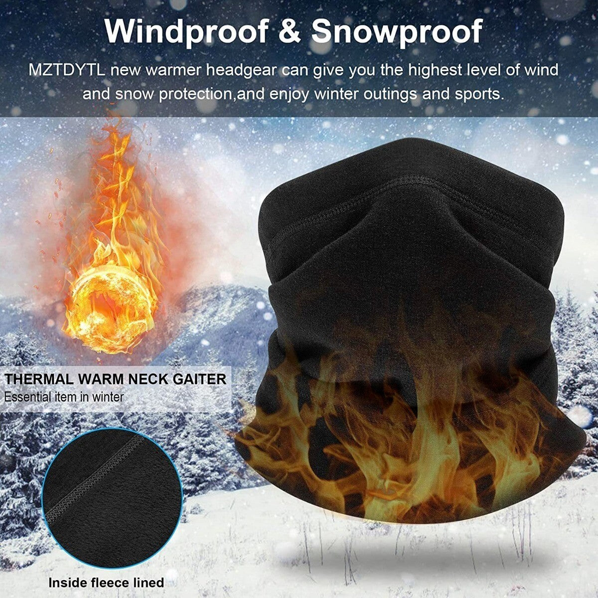 Unisex Breathable Face Cover Neck Gaiter for Cycling and Outdoor Activities