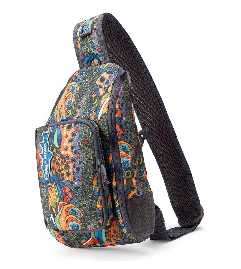 Mini Sling Fly Fishing Pack - Recycled Fabric, Compact Tackle Bag
