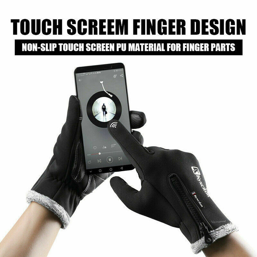 Winter Gloves Waterproof Windproof Touchscreen Gloves for Men Outdoor