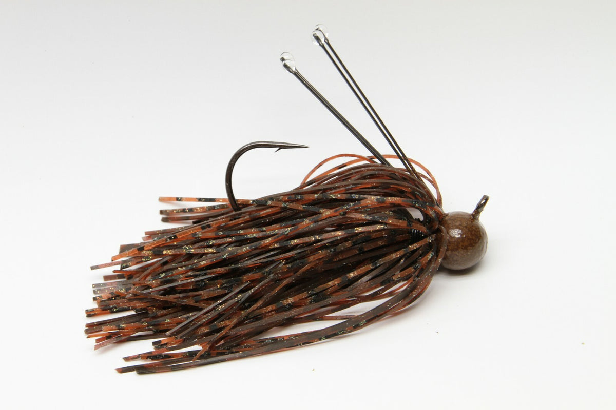 Custom Weedless Football Head Jig 3/8oz 2 Pack - Fishing Jig with Mustad Hooks