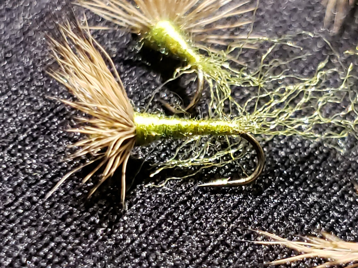 Fly Fishing Flies Baetis Sparkle Dun Size 16 - 1/2 Dozen