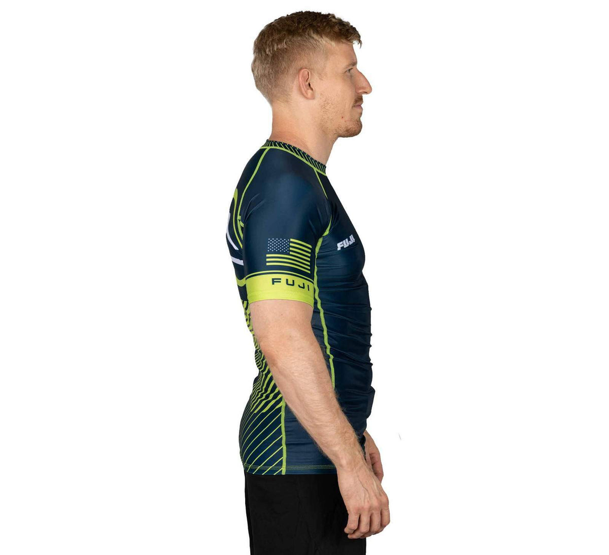 Short Sleeve MMA Rashguard for Boxing and Martial Arts - Navy Blue