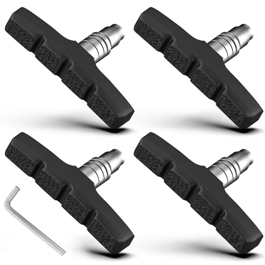 Bike Brake Pads 70mm Universal V for Mountain, Road, BMX - 4 Pack
