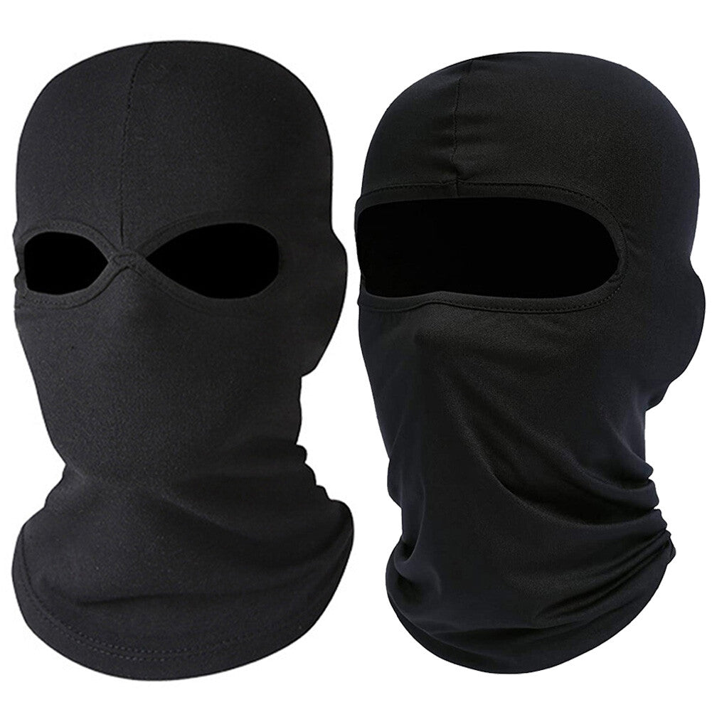 Mens Tactical Full Face Mask Balaclava Ski Motorcycle Sun Hood 2 Pack