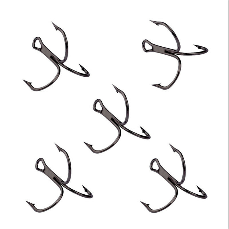 50PCS Treble Fishing Hooks Assortment Set with Storage Box - Size #2-#10