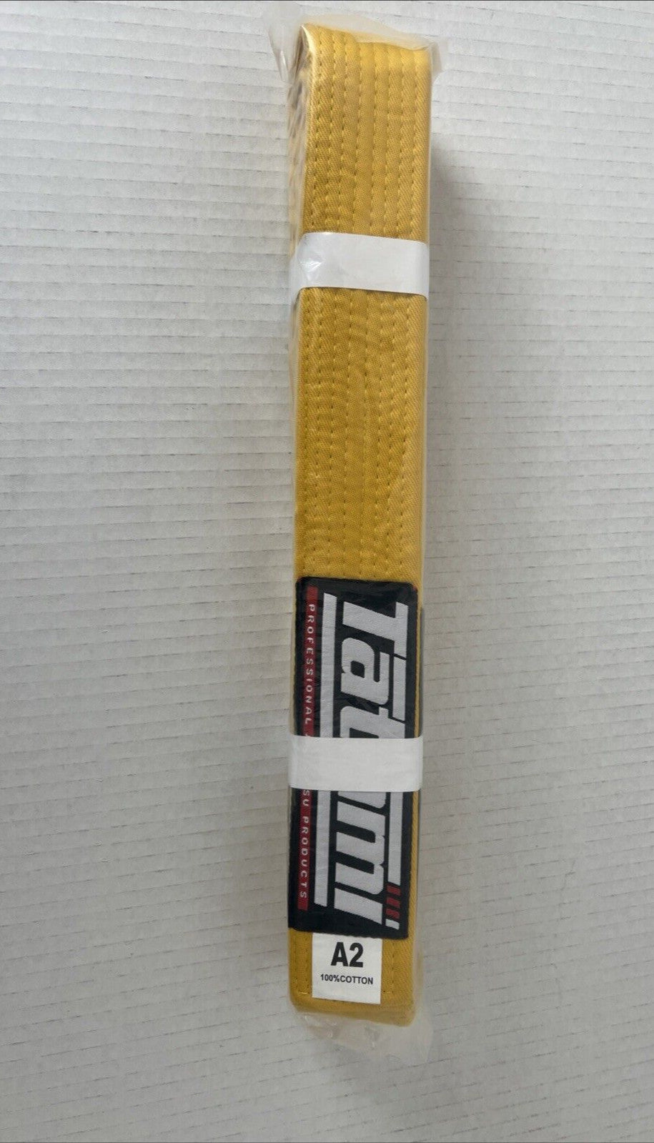 Martial Arts Belt for Brazilian Jiu Jitsu - Yellow, Size A2