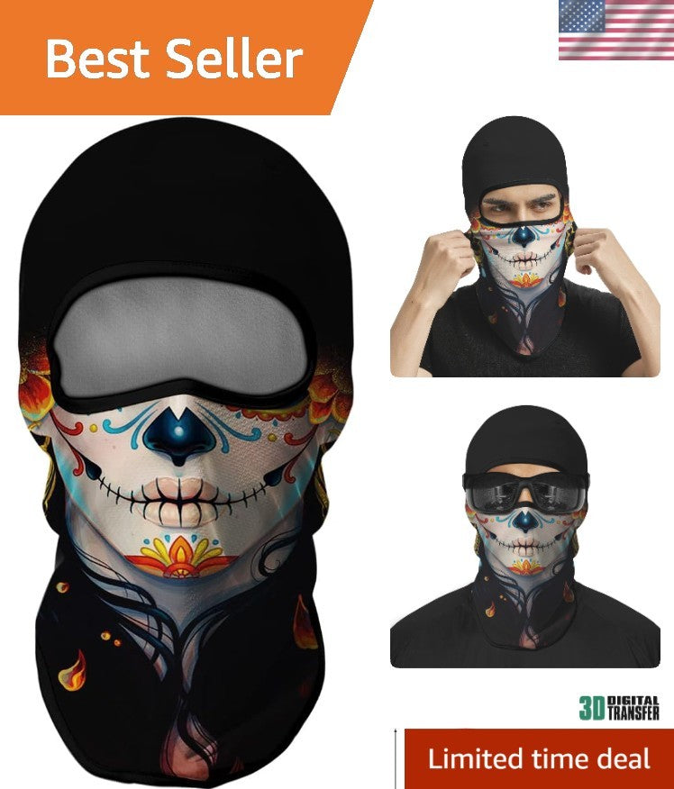 Men's 3D Balaclava Ski Mask - UV Sun Protection, All-Season Lightweight Breathable