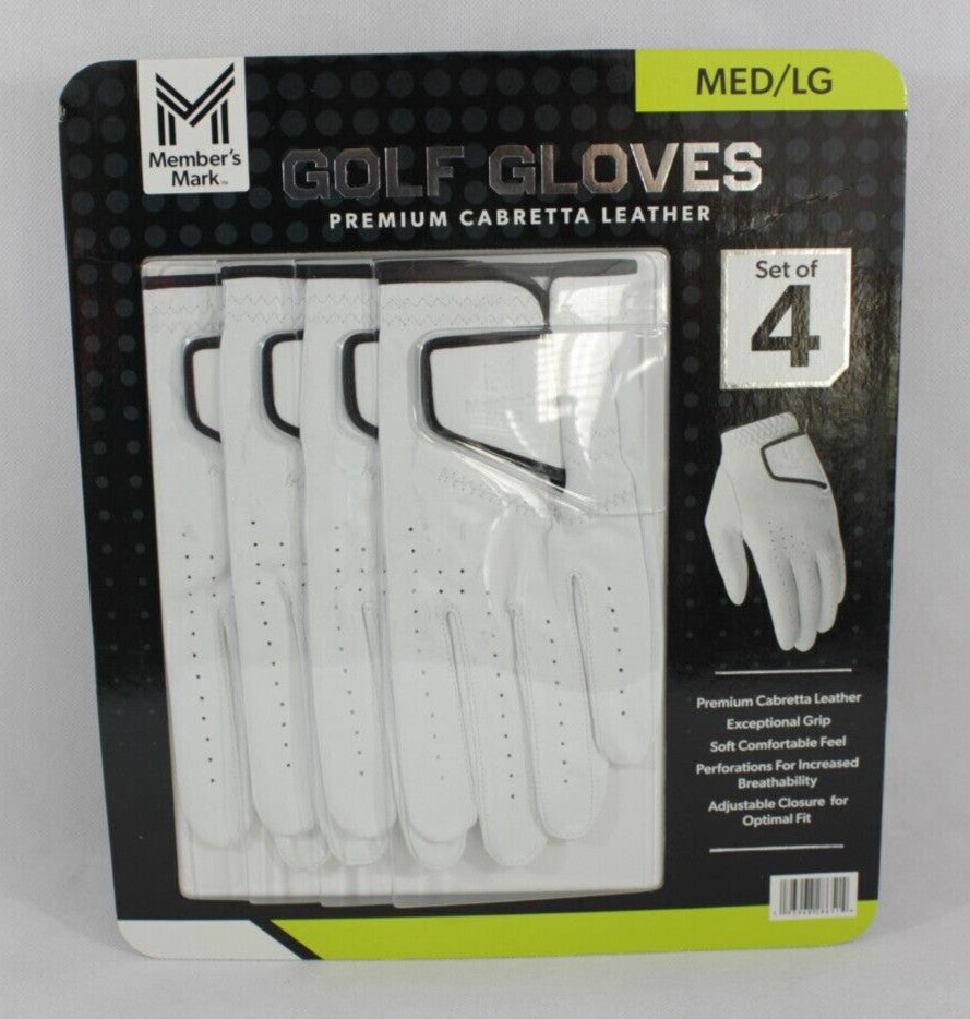 Premium Cabretta Leather Left Hand Golf Glove Set – Flexible, Moisture-Wicking, Durable