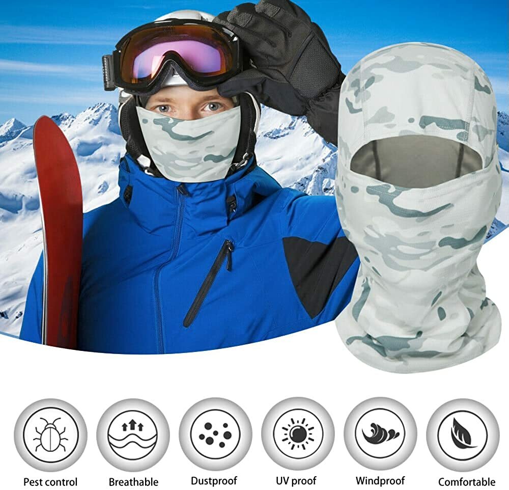 Balaclava Face Mask UV Protection Ski Sun Hood Tactical Camouflage