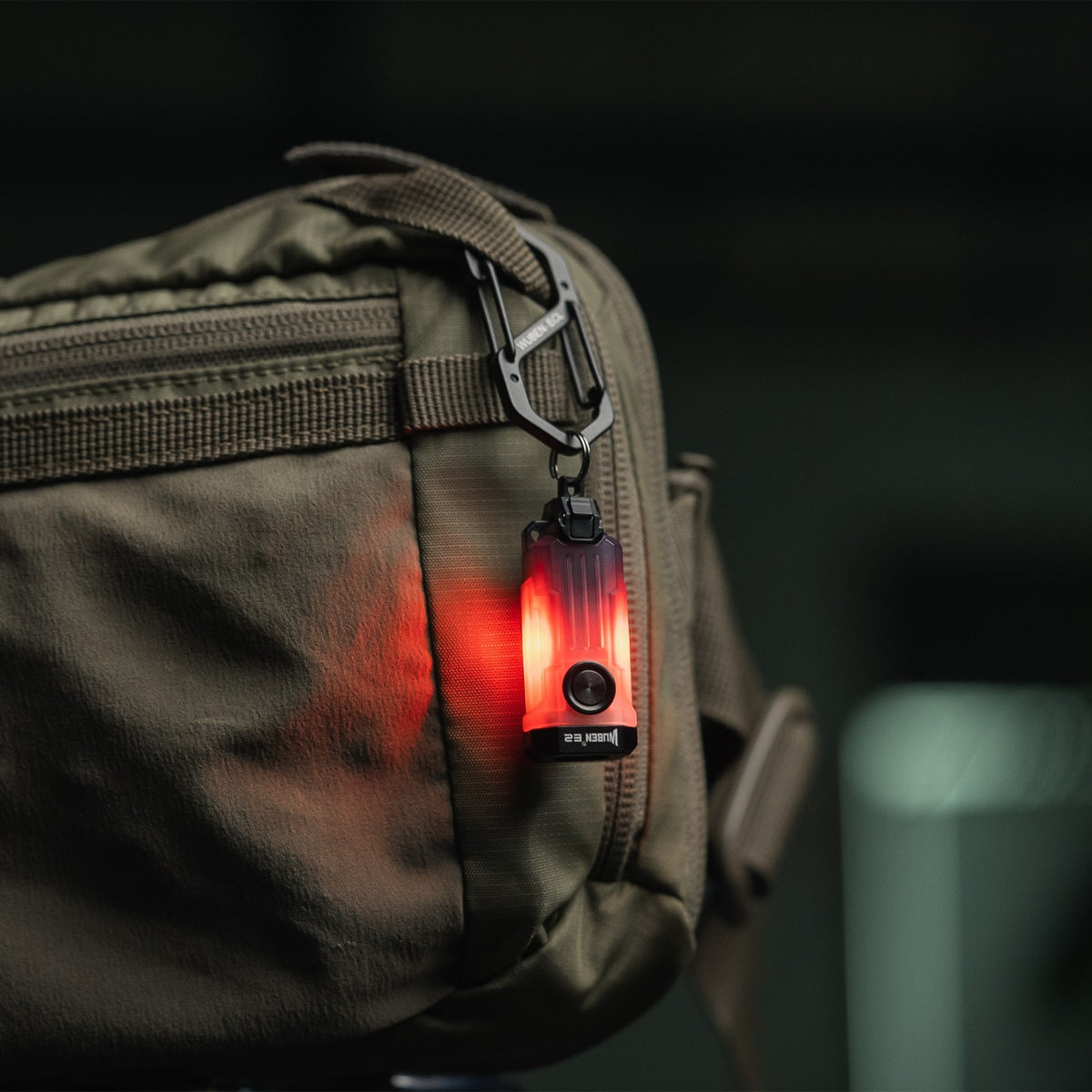 Rechargeable Mini Keychain Flashlight 150LM Waterproof RGB Magnetic LED