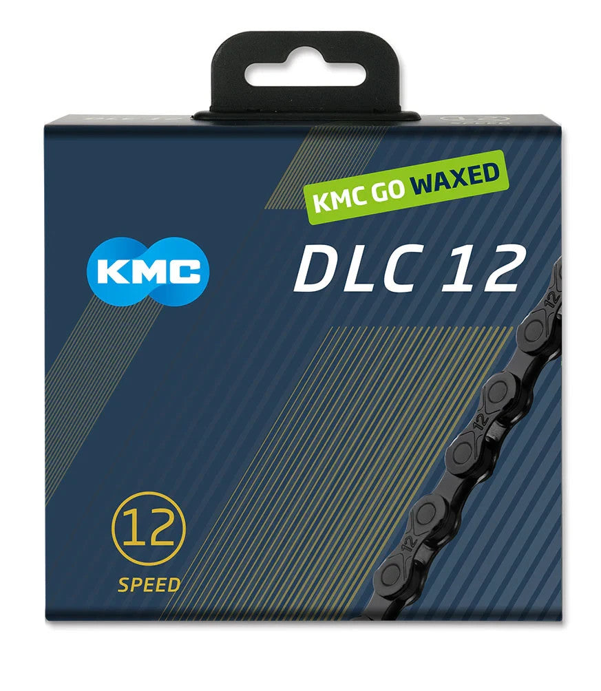 KMC DLC 12-Speed Waxed Mountain Road Bike Chain 126 Links for Shimano SRAM