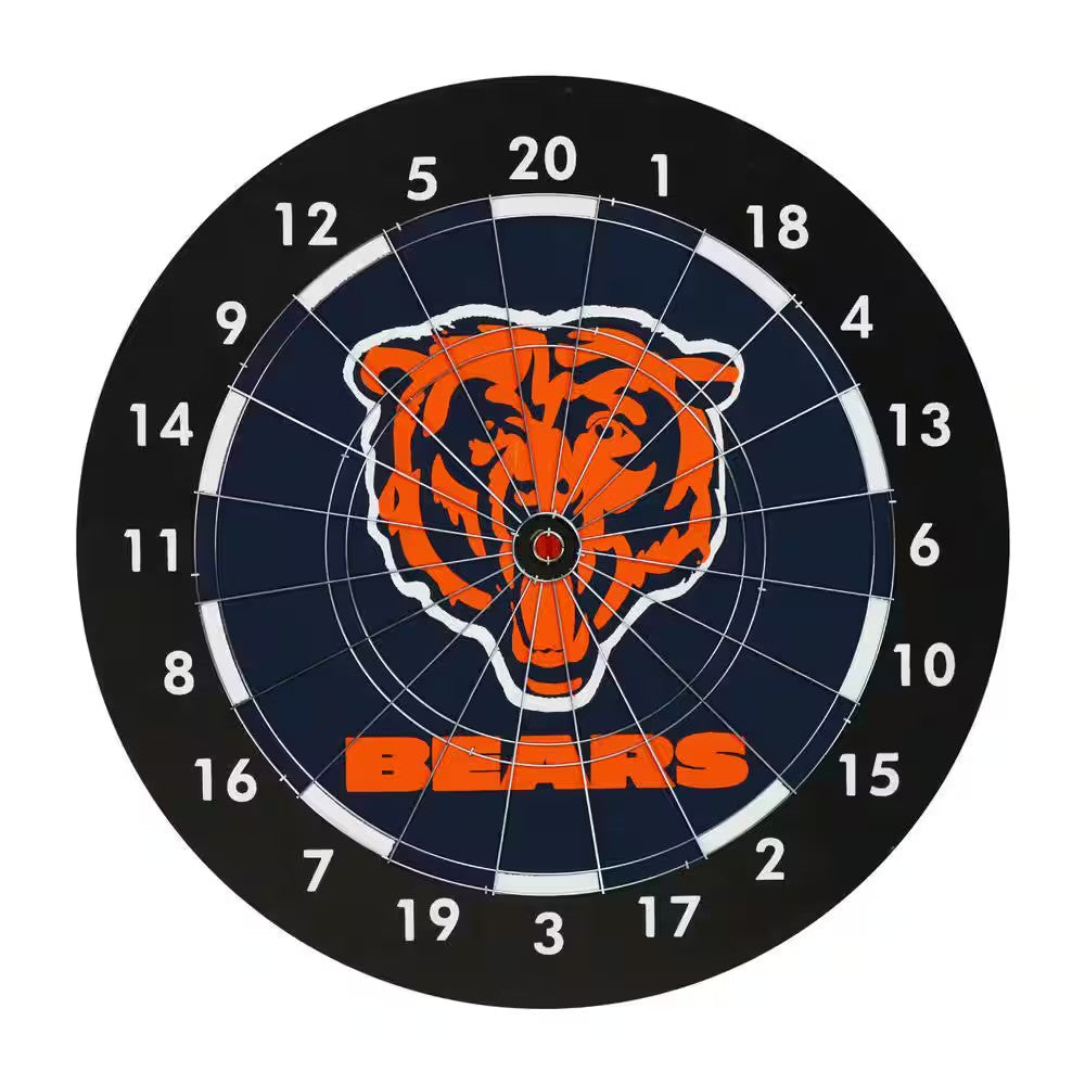 Chicago Bears Dart Board with Darts - 18" Gift Set