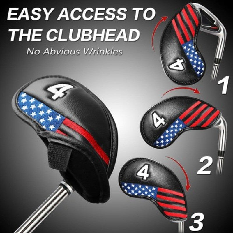 Universal Fit Golf Iron Head Covers for All Major Clubs - Perfect for Golfers