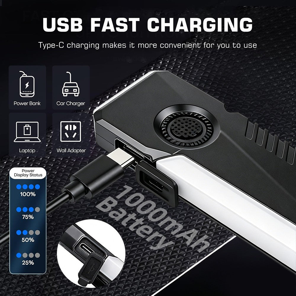 Rechargeable Pocket LED Flashlight with Magnetic Clip & Multiple Modes