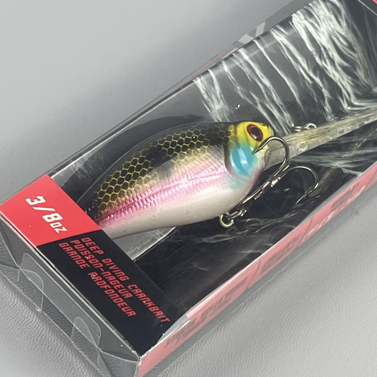 Deep Diving Crankbait 3/8oz Pink Shad Fishing Lure - Artificial Bait for Bass & Freshwater