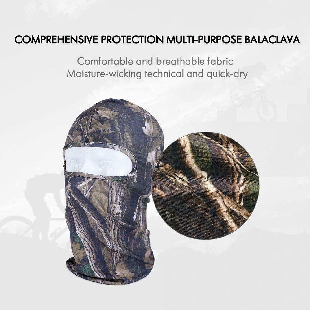 Tactical Full Face Mask Balaclava UV Sun Protection Ski Mask for Men Women