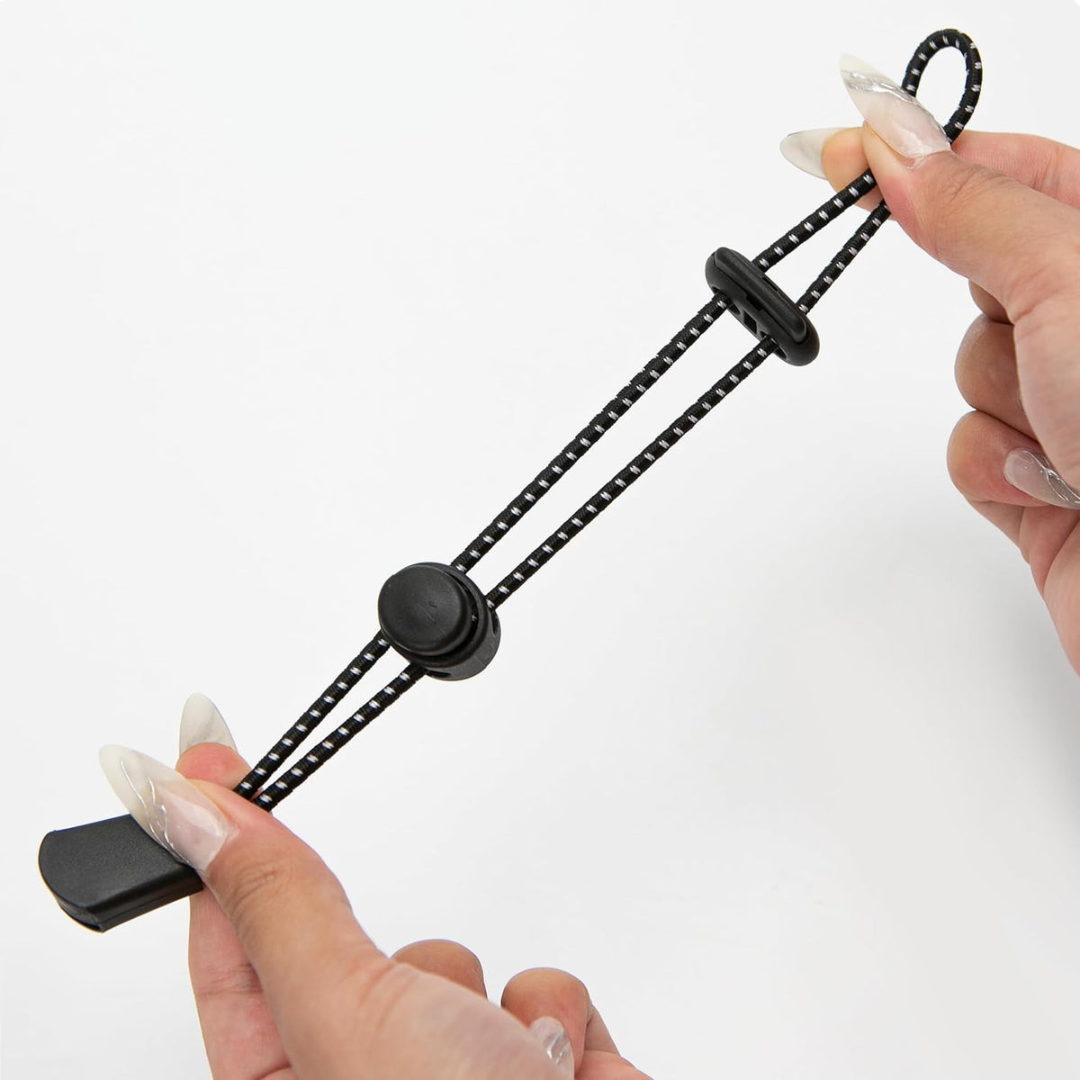 Adjustable Hiking Pole & Trekking Stick Bungee Straps 4 Pack