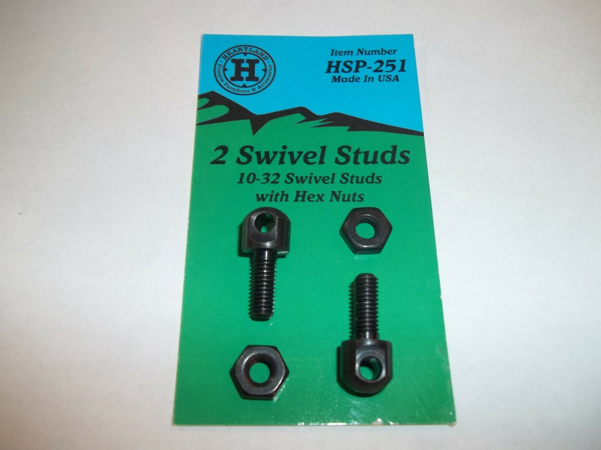 USA Made Swivel Studs with Nuts for Firearms - 1/2 Inch Threaded