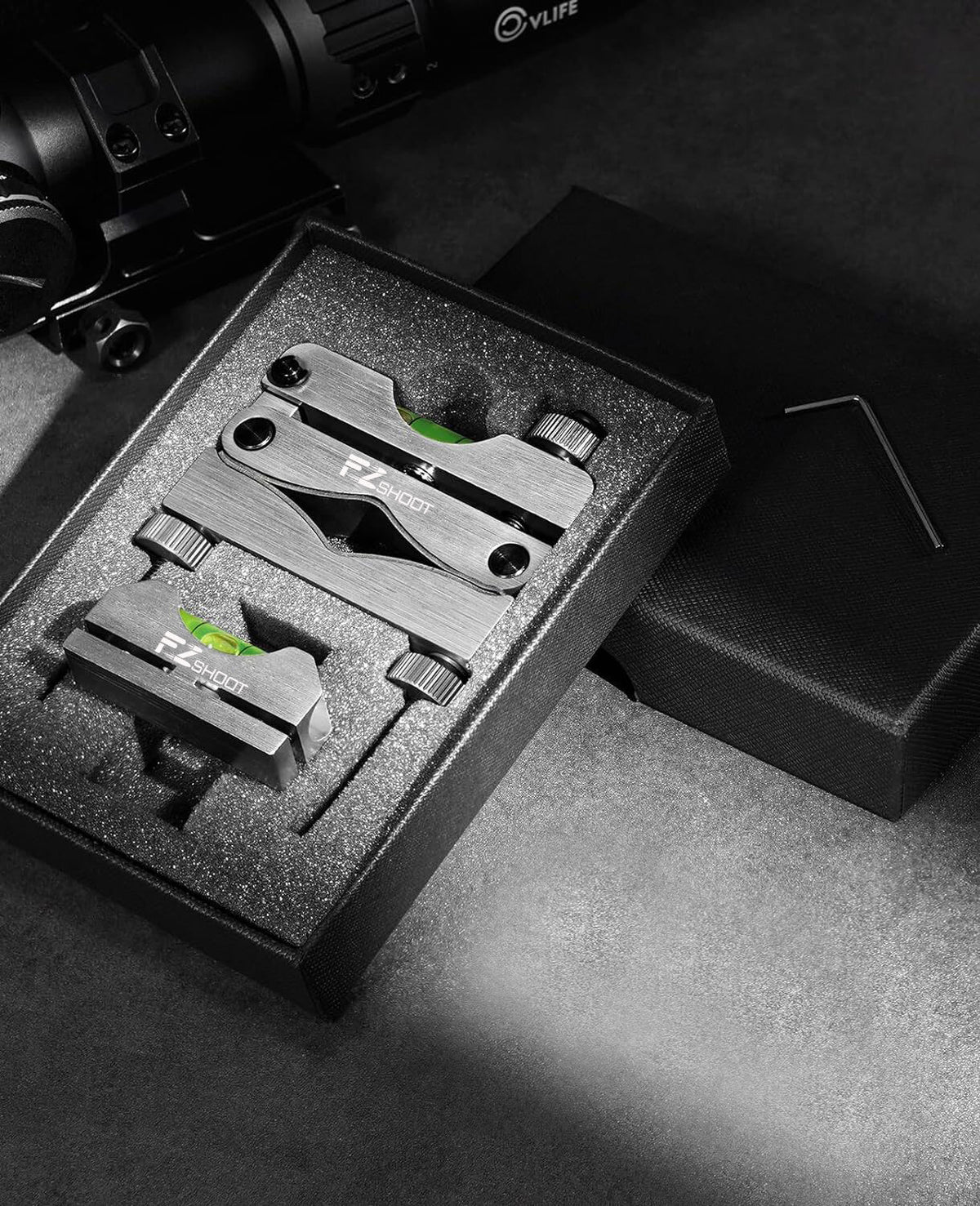 Scope Crosshair Leveling Kit for Rifle & Optics Alignment - Aluminum Precision Tool