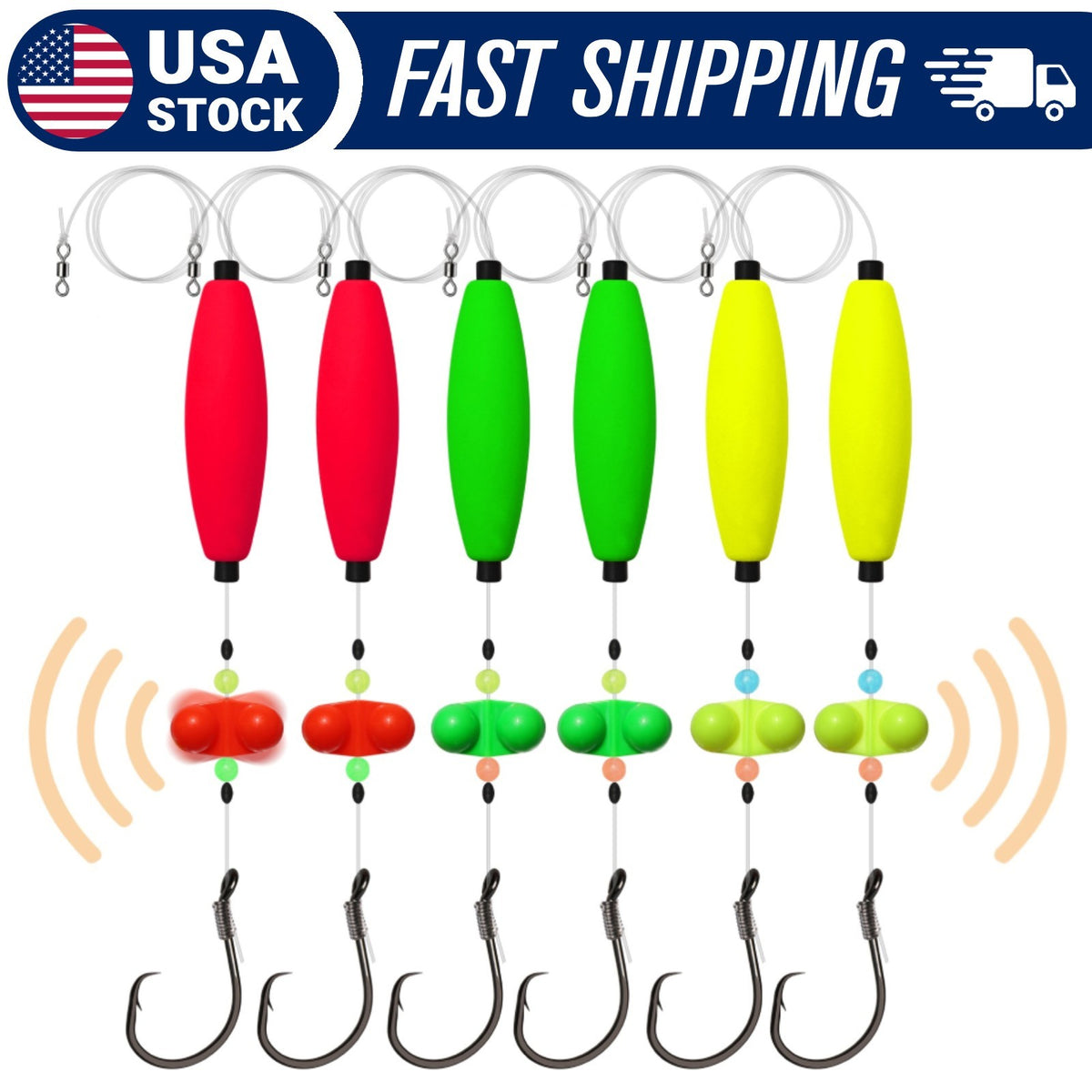 Catfish Float Rig with 6/0 Circle Hooks - Santee Cooper Tackle Set