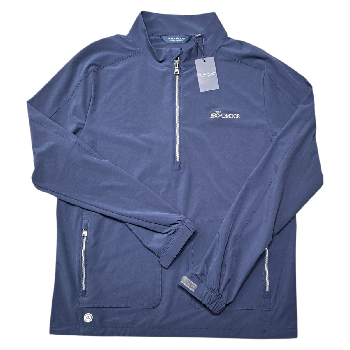 Men's Windbreaker Jacket 1/4 Zip Pullover - Broadmoor Style Navy