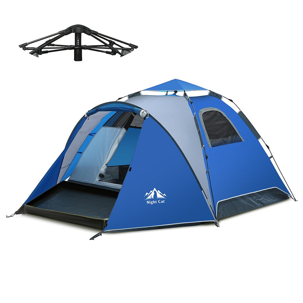 Automatic Waterproof Camping Tent for 3-4 People with Portable Design