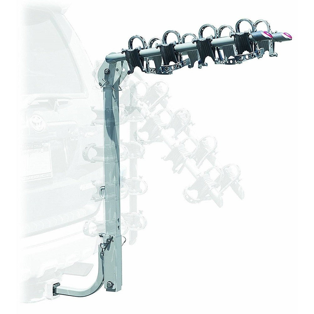 Bell Hitchbiker 450 4-Bike Hitch Rack with Stability - Black, Foldable, Fits 1-1/4 & 2-inch Receivers
