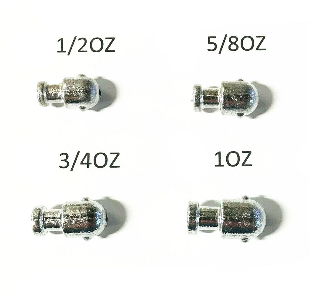 Fishing Tackle Jig Head Sinkers for Making Seawitch Lures - Multiple Weights