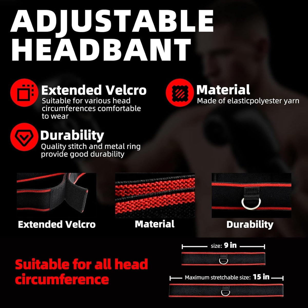 Boxing Reflex Ball Set with 4 Weighted Balls & 2 Headbands for Training