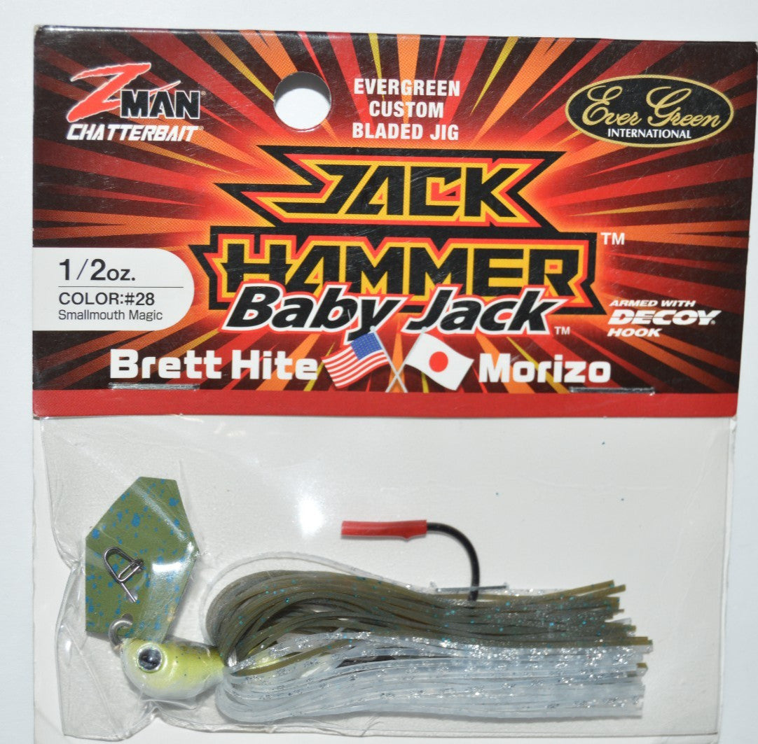 Z-Man Evergreen Jack Hammer Chatterbait 1/2oz Bladed Jig for Smallmouth Fishing