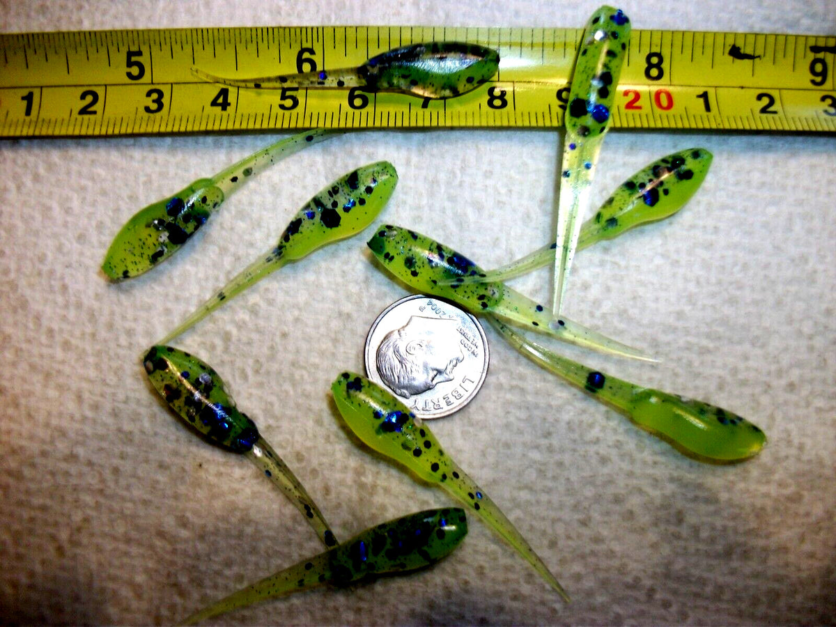 Fishing Lures - 1 3/4-Inch Chunky Glitter Crappie & Minnow Baits - Multiple Colors