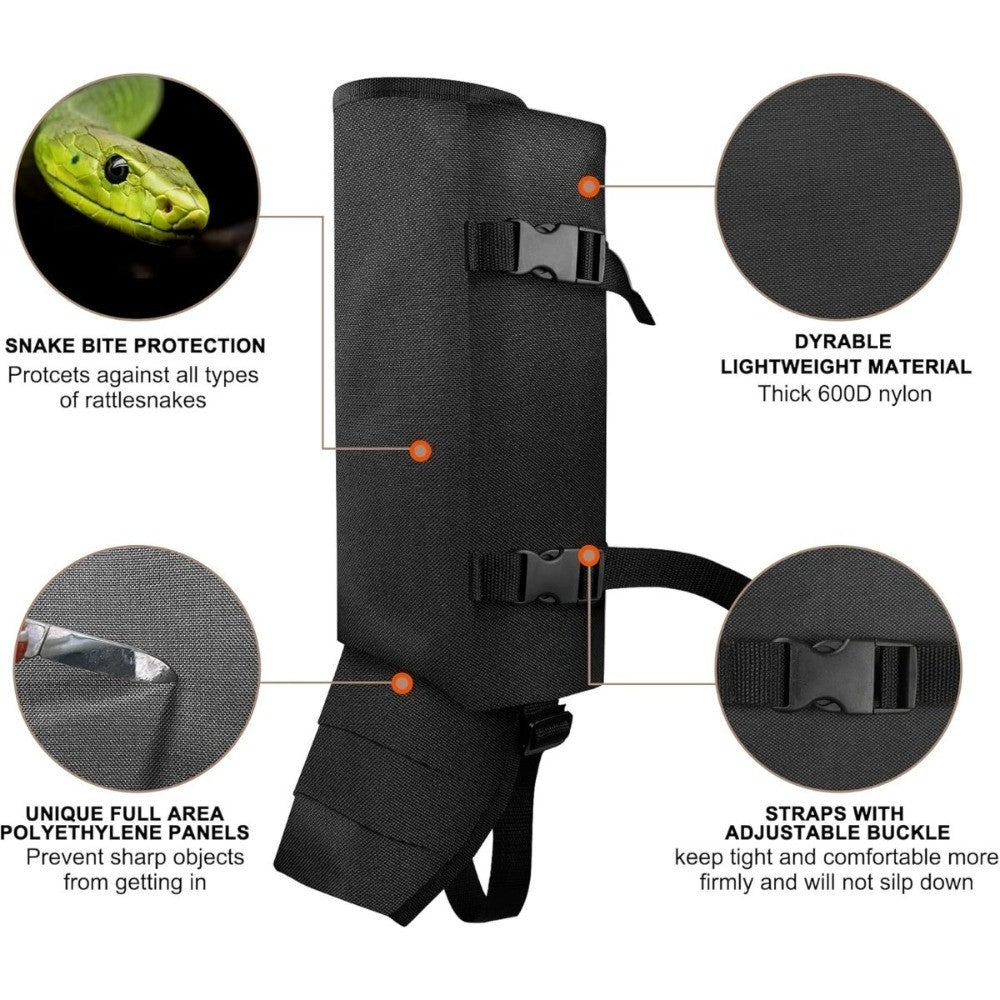 Waterproof Snake Proof Gaiters Leg Guards for Hunting Hiking Lower Legs Protection