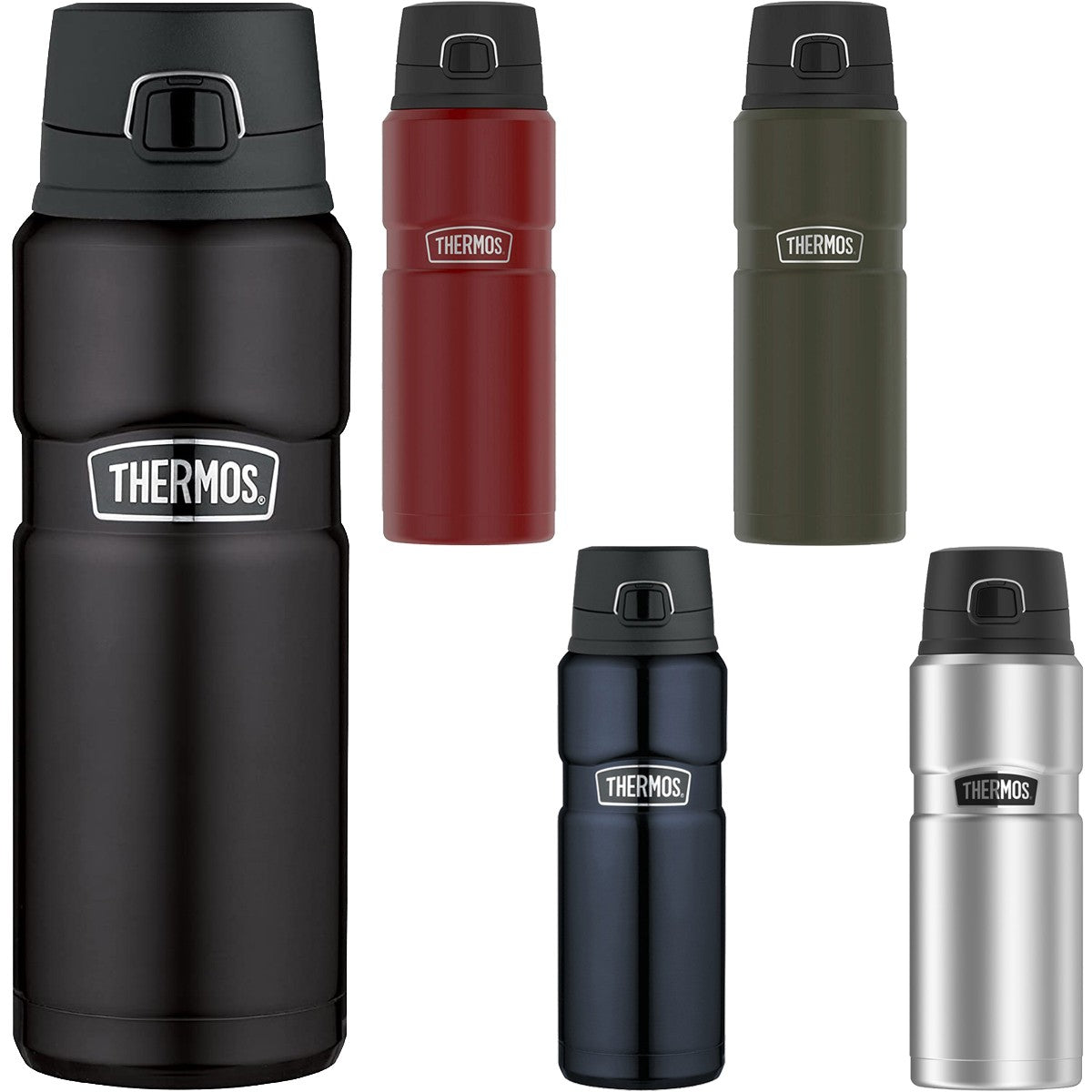 Insulated Stainless Steel Water Bottle - Keeps Drinks Hot or Cold 24 oz