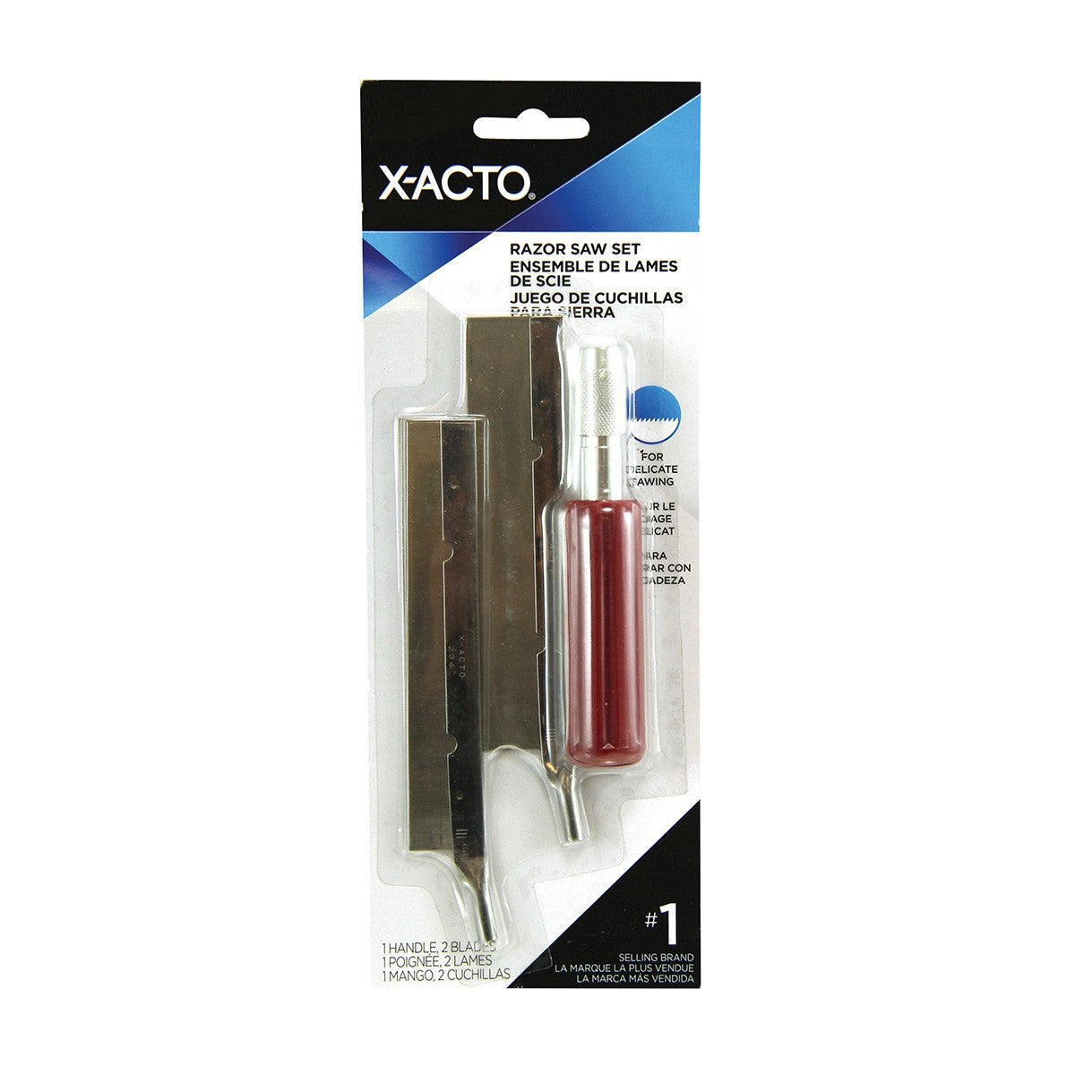 Precision Razor Saw Set for Hobby and Crafting - Includes Fine and Medium Blades
