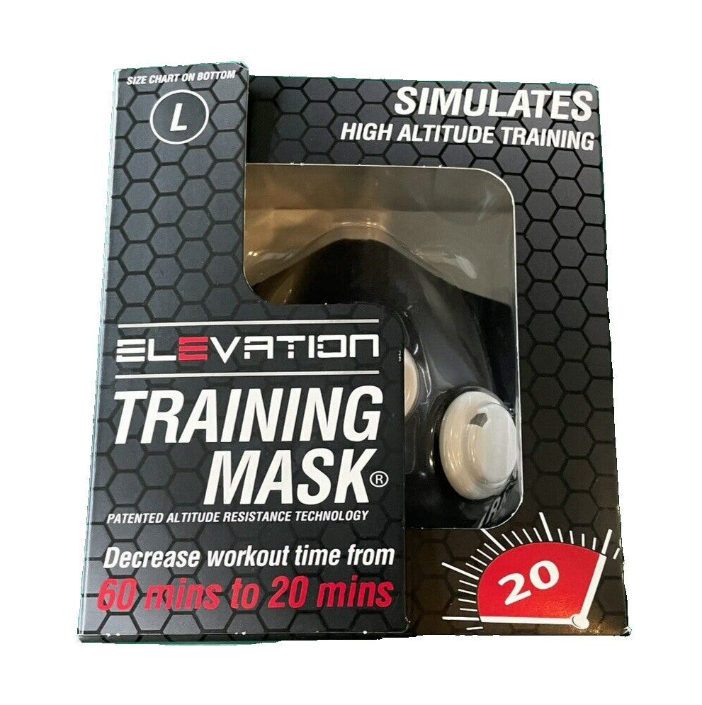 Elevation Training Mask 20 Simulates High Altitude Exercise Large NIB