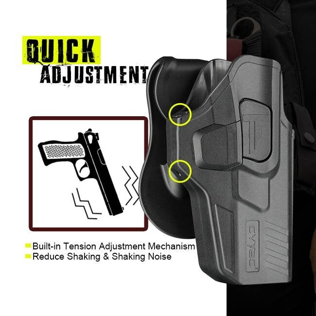Taurus GX4 Level II OWB Paddle Holster with Quick Release Button