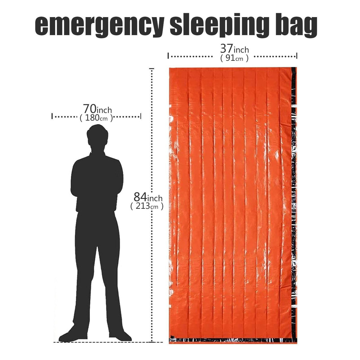 Waterproof Emergency Survival Sleeping Bag for Camping & Rescue