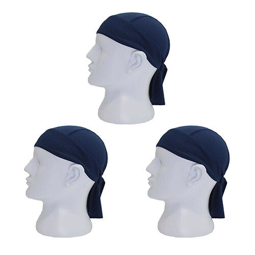3 Pack Skull Cap Motorcycle Head Wrap Tie Durag Beanie Cycling Bandana