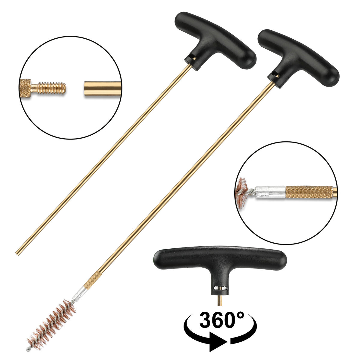 Universal Gun Cleaning Kit for Handgun Rifle Shotgun with Case