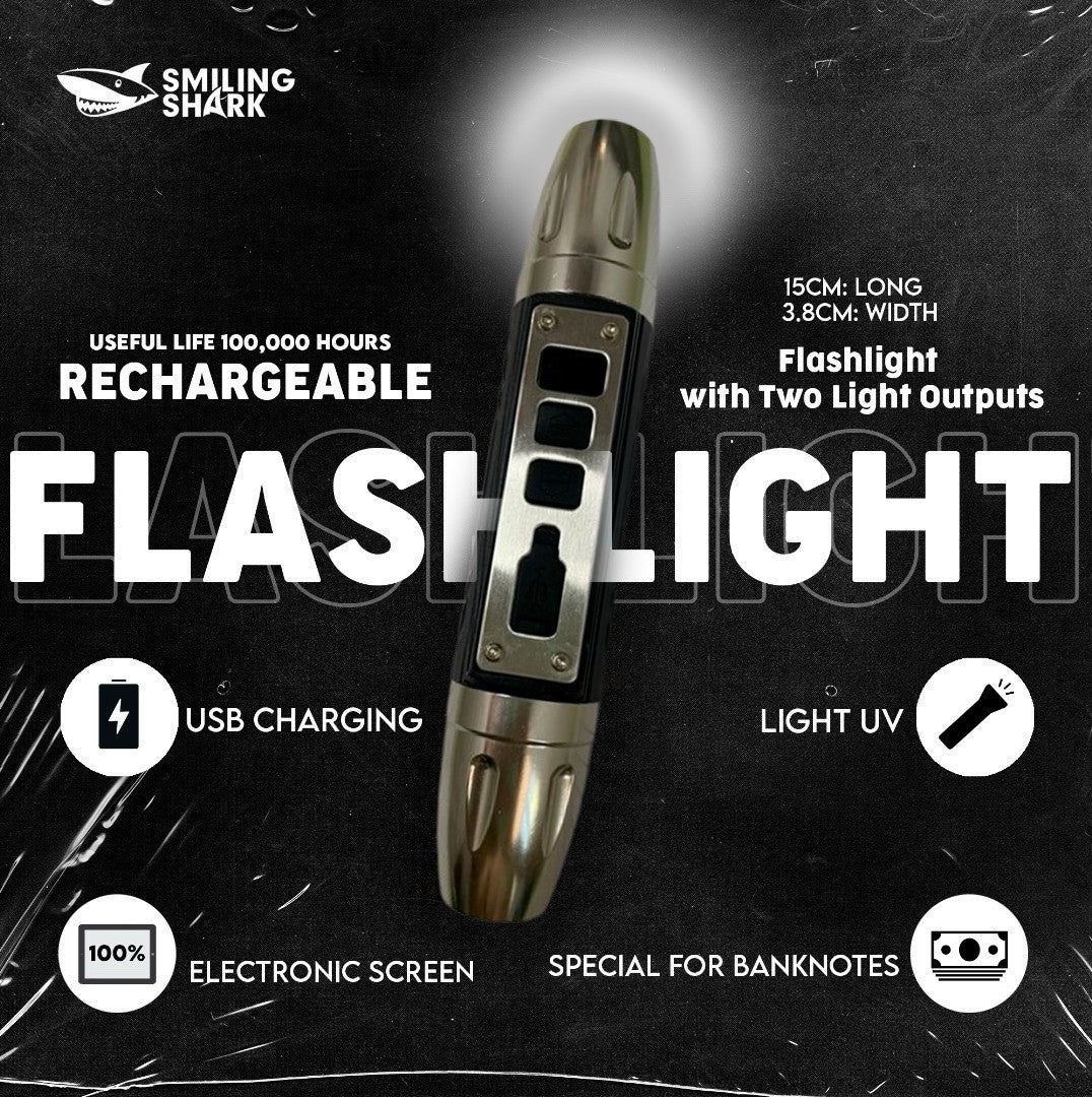 UV Blacklight Flashlight 365nm 395nm Handheld Torch for Banknotes Detection