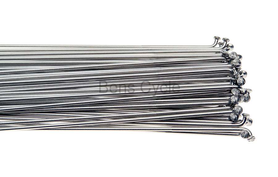 Bicycle Spokes 270mm Double-Butted 15g Silver Pack of 10 – Compatible for Wheel Builds
