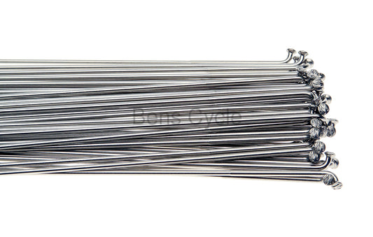 Bicycle Spokes 270mm Double-Butted 15g Silver Pack of 10 – Compatible for Wheel Builds