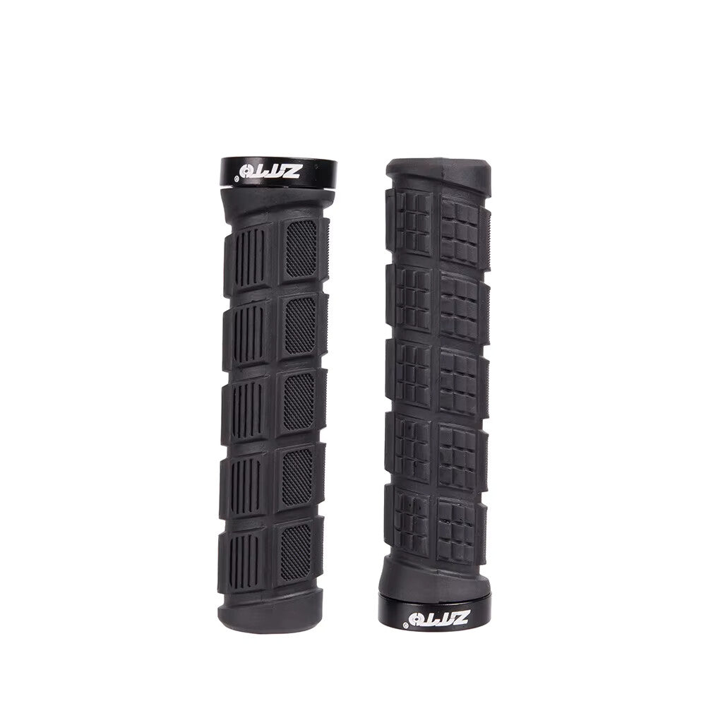 Lock-On Bicycle Handlebar Grips Rubber Shock-Proof Anti-Slip Comfort MTB Road