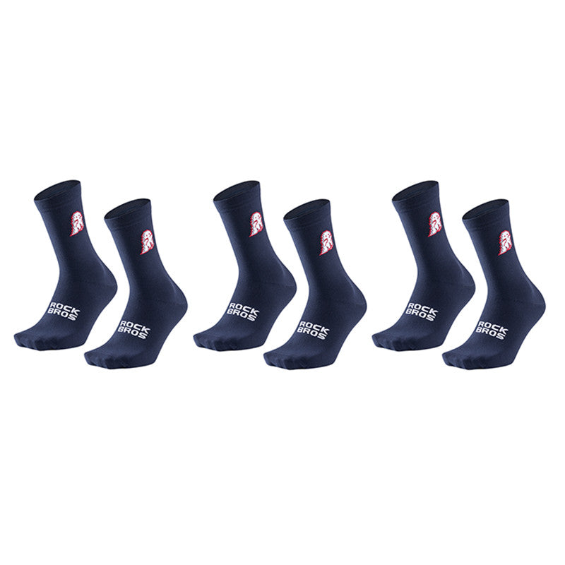 Breathable Cycling Socks 2-3 Pack - Athletic Crew Bike Socks for Men & Women