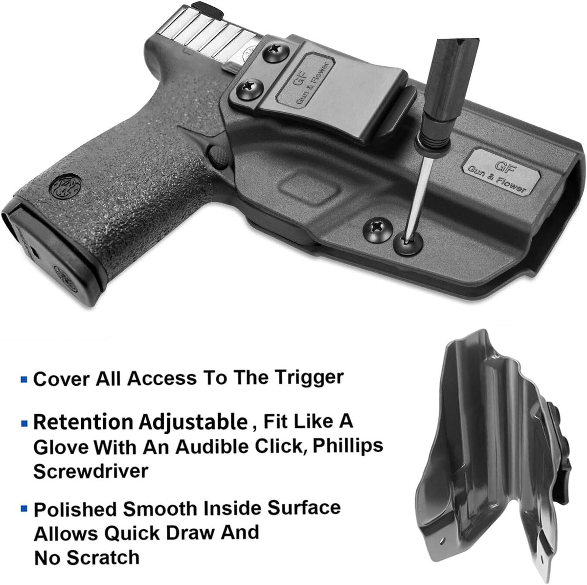 Concealed Carry IWB Holster for S&W SD9 VE & SD40 VE - Right Hand