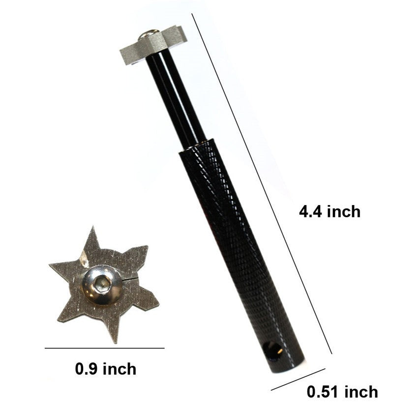 Golf Club Groove Sharpener Tool for U and V Grooves - Durable Steel, 1-2 Pack