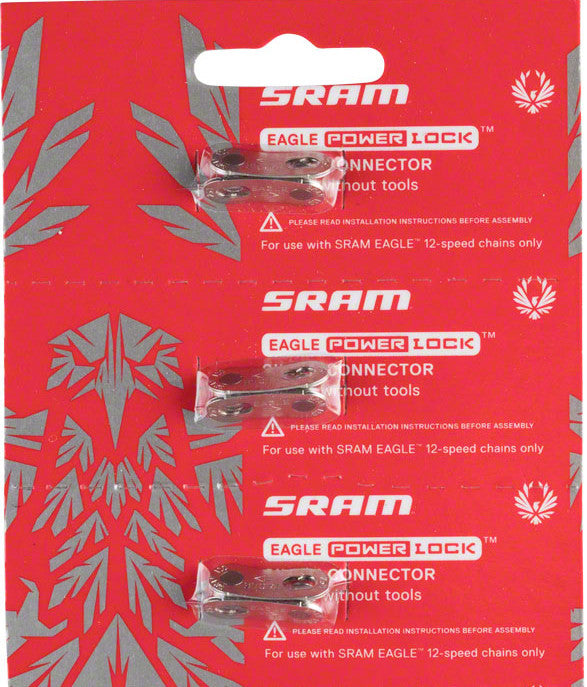 Cycling PowerLock Chain Link Set for SRAM Eagle 12-Speed - Silver & Rainbow