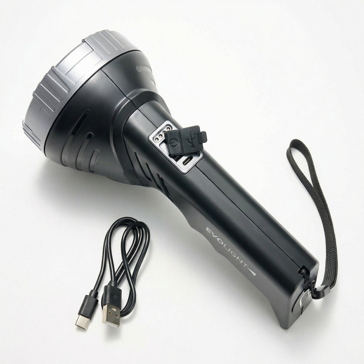 Rechargeable LED Flashlight with Power Bank & Magnetic Mount - EVOLight
