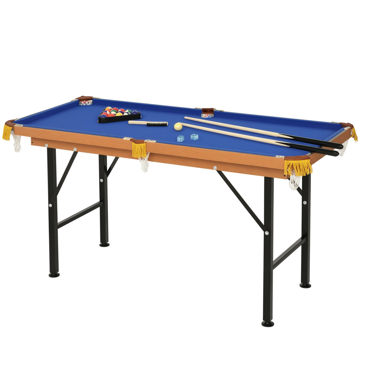 Mini Pool Table with Full Cue & Ball Set – Foldable Tabletop Billiards Game